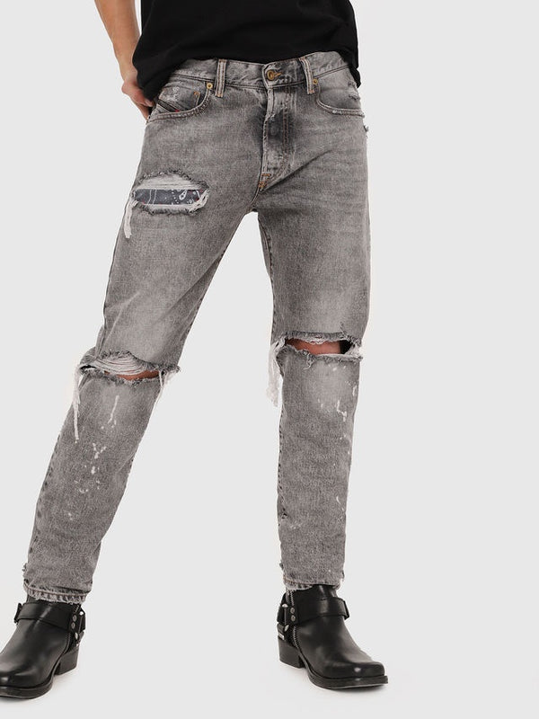 Diesel mharky l.32 trousers in black denim