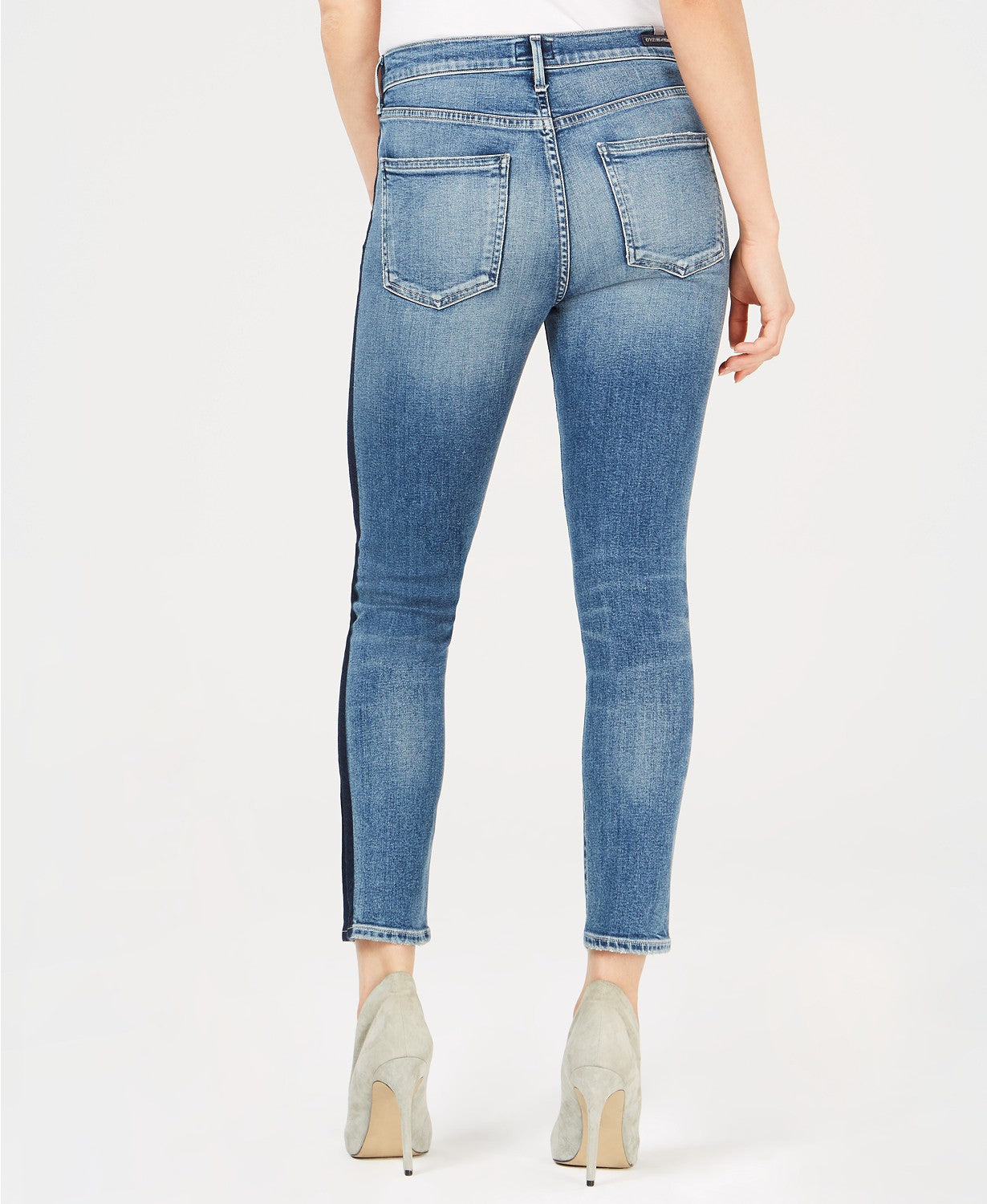 high rise, skinny, citizens, womens denim, denim, stripe, trend