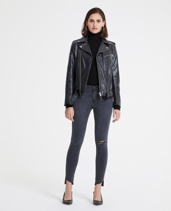 agdenim, women, skinny, stretch, lightweight, black, ripped