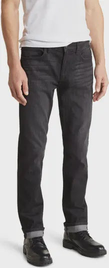 The Brixton Straight And Narrow  In Dark Charcoal Jeans