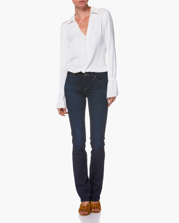 paige, paige women, paige denim, denim, womens denim, womens, jeans, mid rise, straight, dark wash