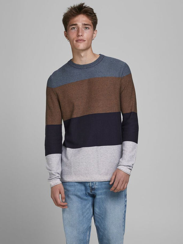 CREW NECK KNITTED PULLOVER