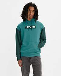 Relaxed Fit Graphic Green Hoodie