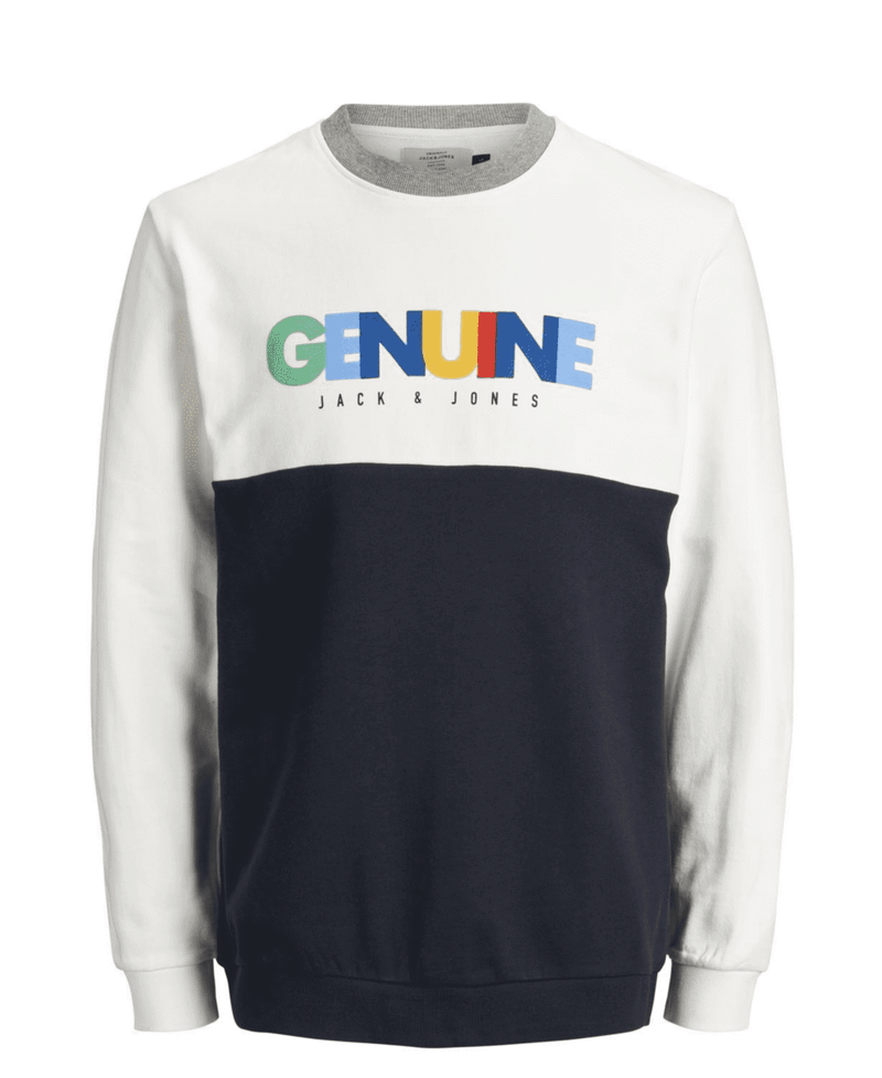 JORRUSSEL SWEAT CREW NECK IN WHITE